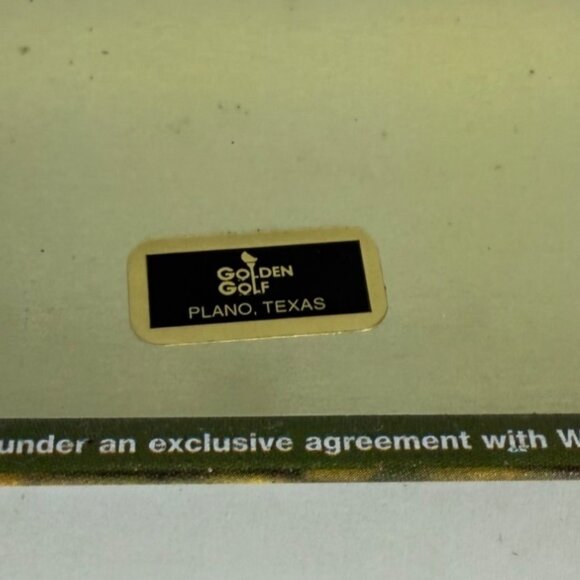 Metal Golf Girl Wall Sign VTG Talcum Powder Ad Bathroom Decor Victorian Golfer - Picture 4 of 10